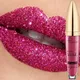 Wasserdicht Diamant Glitter Lip Gloss 18 Farben Lange Anhaltende Glitter Lippenstift Shiny Lip Gloss