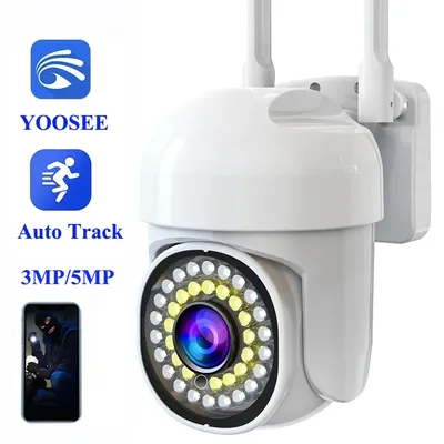 YOOSEE HD IP Kamera 3MP 5MP WiFi PTZ Kamera Outdoor Sicherheit Wifi Kamera Bewegungserkennung Auto Tracking Zwei-wege Audio IP Kamera