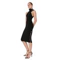 TRENDYOL Damen Trendyol Women's Bodycon Turtleneck Dress Kleid, Schwarz, 38 EU
