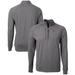 Men's Cutter & Buck Heather Black Miami University RedHawks Big Tall Adapt Eco Knit Quarter-Zip Pullover Top