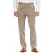 Men's Big & Tall KS Signature No Hassle® Classic Fit Expandable Waist Plain Front Dress Pants by KS Signature in Taupe (Size 54 38)