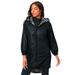 Plus Size Women's Reversible Anorak Jacket by Roaman's in Black Classic Zebra (Size 18 W)