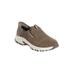 Women's The Slip-Ins™ Hillcrest Sunapee Trail Sneaker by Skechers in Dark Taupe Medium (Size 8 1/2 M)