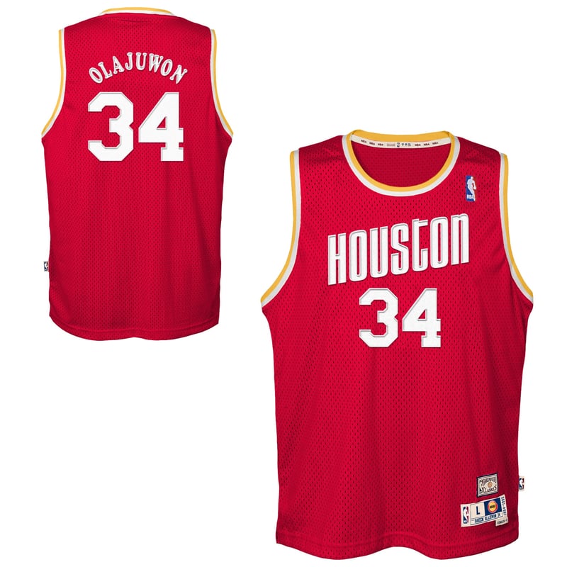 Maillot Swingman Hardwood Classics Road Hakeem Olajuwon Houston Rockets - Jeunes - unisexe Taille: M (10/12)