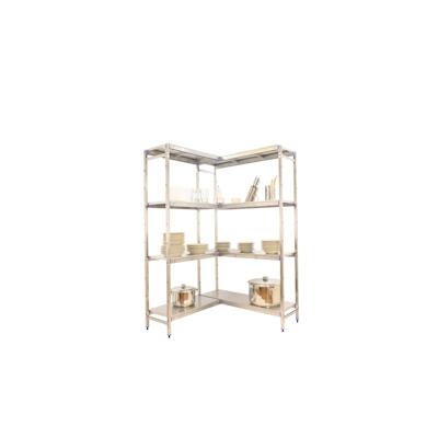 SimonRack Simoninox Edelstahl-Eckregal 4 Fachböden 1600x860x500 mm (Höhe x Länge x Breite) Image