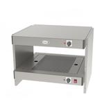 Cadco PGW-5 220V Pass & Go Full Service Countertop Heated Display Shelf - (2) Shelves, 220v, Silver