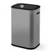 babevy 14.5 Gallons Steel Motion Sensor Trash Can Stainless Steel in Gray | 24.2 H x 16.7 W x 11.2 D in | Wayfair LCX_LJT_PHO_0YJWBGIU