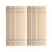 Ekena Millwork Rustic Four Board Spaced Board-n-Batten Faux Wood Shutters (Per Pair) Metal | 32 H x 23 W x 1 D in | Wayfair SHUBSS23X32KPPR