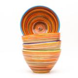 Euro Ceramica Raia Assorted Cereal Bowl Ceramic/Earthenware/Stoneware in Orange | Wayfair RAI-36301OR