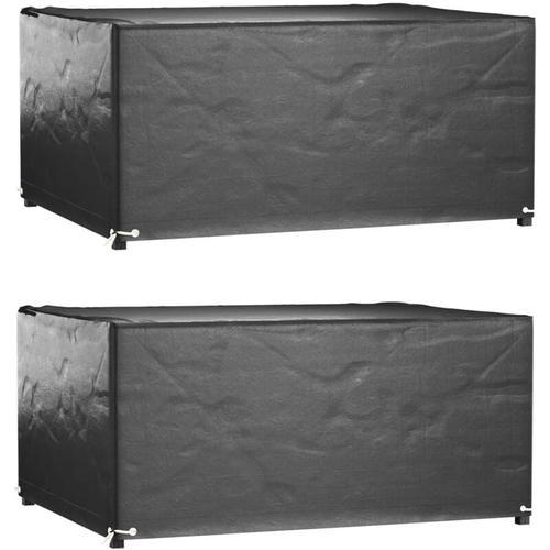 Gartenmöbel-Abdeckungen 2 Stk. 8 Ösen 160x120x75 cm Rechteckig Vidaxl 56376