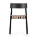 George Oliver Yahir Solid Wood Low Back Side Chair Dining Chair Wood in Black/Brown | 30.75 H x 20 W x 20.25 D in | Wayfair