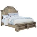 Garrison Cove California King Panel Bed with Storage Footboard - Home Meridian P330-BR-K6