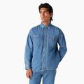 Dickies Men's Houston Denim Shirt - Chambray Light Blue Size S (WLR15)