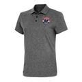 Women's Antigua Heather Black Washington Wizards Motivated Polo