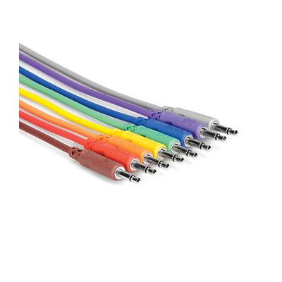 Hosa Technology Set of 8 Unbalanced Patch Cables 3.5mm TS to Same (1') CMM-830