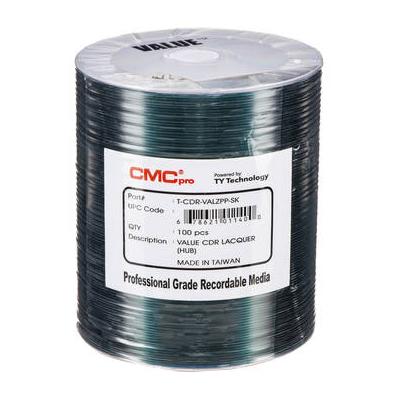 CMC Pro Valueline 700MB CD-R Silver Thermal Lacquer Hub-Printable 52x Discs (100-Pa TCDR-VALZPP-SK