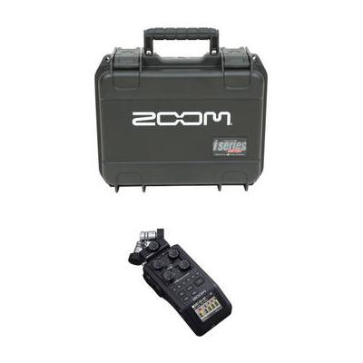 Zoom H6 All Black Handy Recorder with Interchangeable Microphone System and Wate ZH6AB