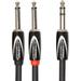 Roland Black Series 1/4" TRS to Dual 1/4" TS Cable (5') RCC-5-TR28V2