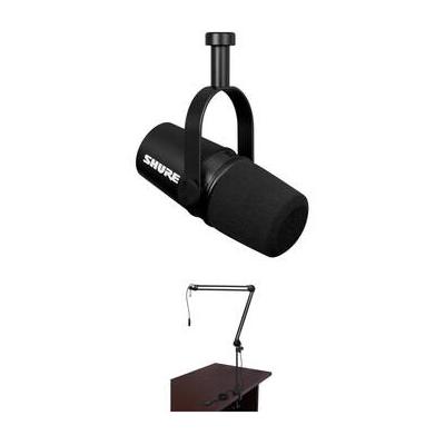 Shure MV7X Single-Person Broadcast Kit with Microphone and Boom Arm MV7X