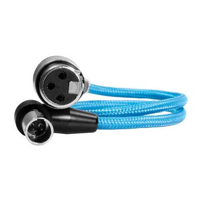 Kondor Blue Right-Angle Mini-XLR Male to XLR Female Cable for BMPCC 6K Pro & Canon C70 KB-MNXLR-RA17