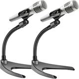 Pyle Pro PMKS8X2 Adjustable Desktop Microphone Stand (Pair) PMKS8X2