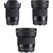 Sigma 16mm, 30mm, and 56mm f/1.4 DC DN Contemporary Lenses Kit for FUJIFILM X 402975
