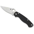 Spyderco Para Military 2 Folding Knife (Satin Blade, Black Handle) - [Site discount] C81GP2