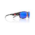 Redfin Polarized Sanibel Sunglasses Black Tortoise Frame Coastal Blue Polarized Lens One Size 1407