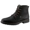 Winterstiefelette RIEKER, Herren, Gr. 40, braun (dunkelbraun), Nubukleder, klassisch, Schuhe, mit wasserabweisender TEX-Ausstattung