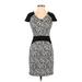 Marc New York Andrew Marc Casual Dress - Sheath: Black Print Dresses - Women's Size 0