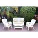 August Grove® Bellas 4 Piece Sofa Set w/ Cushions in White | Outdoor Furniture | Wayfair AGGR5334 47322733