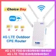 Outdoor 4G LTE Router 150Mbps Wifi Router External Antenna WAN ALN Port with Sim Card Slot Support