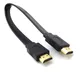 HDMI-Compatible Cable Full HD Short HDMI Male to Male Plug Flat Cable Cord for Audio Video HDTV TV