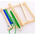 Knitting Loom Mini DIY Traditional Wooden Weaving Toy Loom Handmade Knitting Machine With