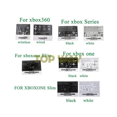 10PCS Schwarz FÜR XBOX Serie S X Haut Aufkleber Aufkleber Skins Für XBOXONE Slim/S Elite Griff Image