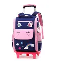 Schul rucksack für Mädchen Schul wagen taschen mit Rädern Schul roll rucksack für Jungen Rucksack