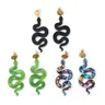 1 Paar neues Produkt cn Drop Snake trend ige Acryl Edelstahl Ohrringe Schmuck für Frauen