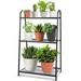 Arlmont & Co. Anavictoria Rectangle Etagere Plant Stand in Black | Wayfair A71A6C1CC53C432FAA23C4D53FBA0DAF