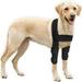 shuwee Elbow Protector Large Black Dog Knee Brace Easy to Wear Dog Leg Sleeve for Sore Elbow and Dog Front Elbow Support Shoulder Dislocation Surgery Recovery L