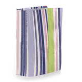 Stretchable Book Cover 1-Count Stripes Pattern Stretchable Fabric Book Cover Fits Standard Size Books 8 x 10 in.