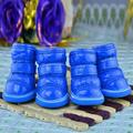 Naiyafly 4 Pcs/Sets Dog Boots Puppy Winter Snow Boots Casual Pet Slip-resistant Waterproof Shoes
