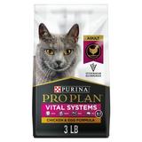 Purina Pro Plan Vital Systems Adult Dry Cat Food Chicken 3lb