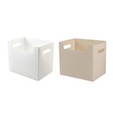 2PCS Desktop File Storage Boxes Plastic PP File Box for Home Study