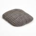 HomeRoots 472108 2 x 3 ft. Gray Lux Faux Fur Oval Pet Bed
