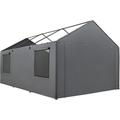 Gardesol Carport Replacement Sidewall Replacement Sidewall Tarp for 12 x 20 Carport Frame Gray Top Cover and Frame Not Included