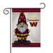 NFL Football Washington Commanders Gnome 13 x 18 Double Sided Garden Flag