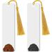 Set Of 2 Metal Bookmarks With Light Tassel For Students Reader Teachers Book Lovers - Brown Toy Poodle Puppy Dog Black Toy Poodle Dog