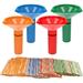 Coin counter and sorter tube 4 color-coded bundles 100 assorted wrappers