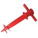 Fishing Umbrella Ground Spike Parasol Holder Anchor Stable Reliable Convenient Portable Umbrella Stand Parasol Lawn Spike for Barbecue Patio Red