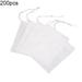 100 Pcs Disposable Tea Filter Bags Empty Cotton Drawstring Seal Filter Tea Bags for Loose Leaf Teal White Non-woven Empty Teabags String Filter Paper Herb Loose Tea Bag